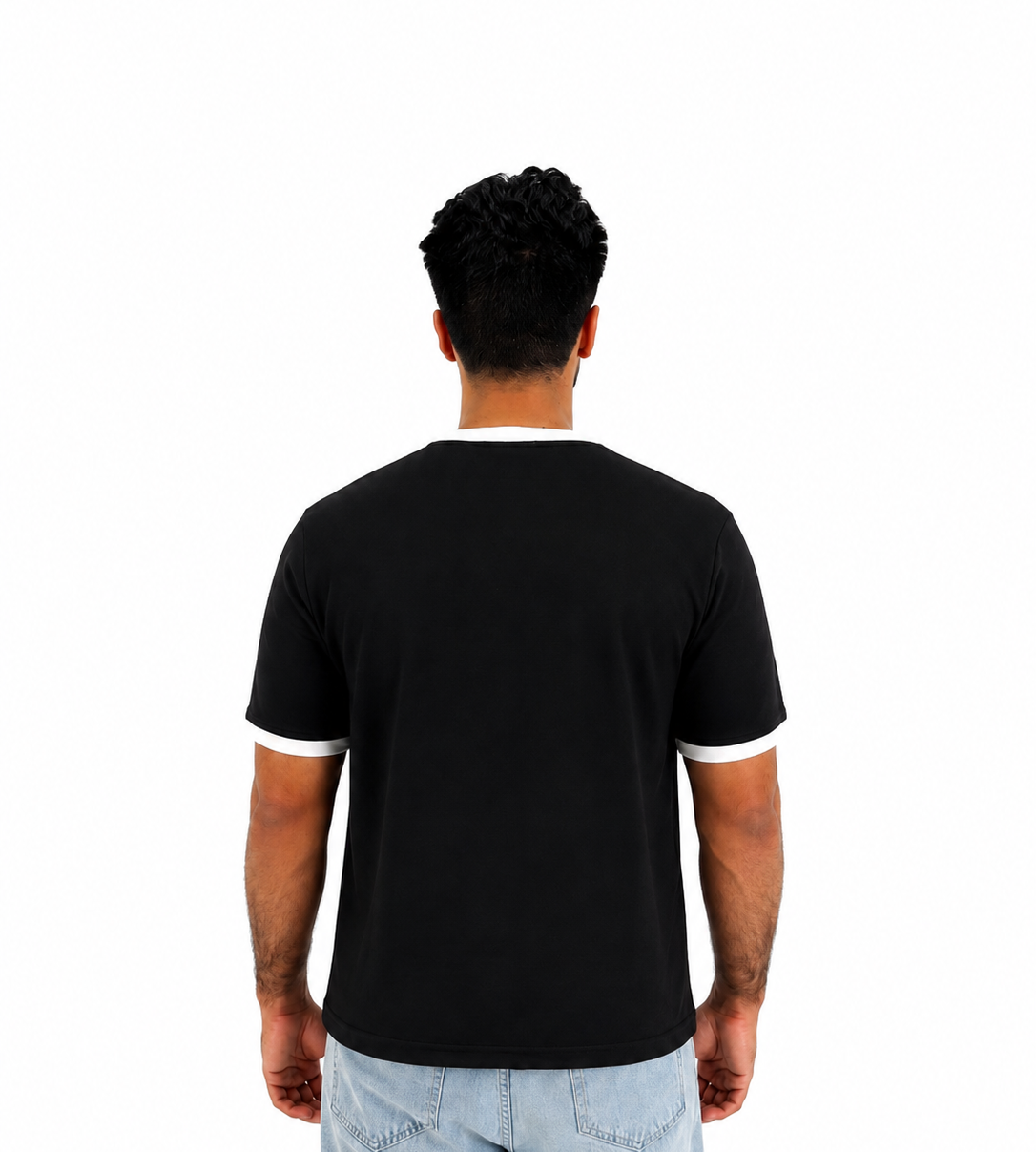 Ringer T-Shirt — Black