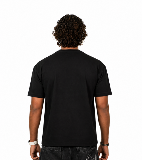 Bat Print Tee - Oversized