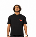 Bat Print Tee - Oversized