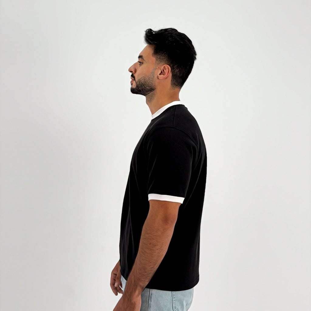 Ringer T-Shirt — Black