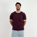 Ringer T-Shirt — Burgundy