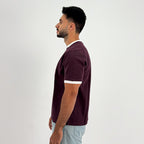 Ringer T-Shirt — Burgundy